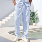 Men's Linen Pants | Lightweight Breathable Comfort Fit | Perfect for Casual Outings
