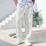 Men's Linen Pants | Lightweight Breathable Comfort Fit | Perfect for Casual Outings
