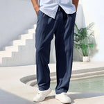 Men's Linen Pants | Lightweight Breathable Comfort Fit | Perfect for Casual Outings