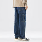 Men's Loose Straight Leg Denim Jeans | Trendy Casual Fashion Pants