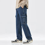 Men's Loose Straight Leg Denim Jeans | Trendy Casual Fashion Pants