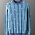 Men's Merino Wool Crewneck Sweater | Lightweight Structured Winter Essential