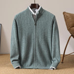 Men's Merino Wool Quarter Zip Sweater | Refined Modern Layering Essential