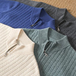 Men's Merino Wool Quarter Zip Sweater | Refined Modern Layering Essential