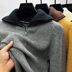 Men's Natural Wool Blend Fleece Jacket | Cozy Structured Layering Essential
