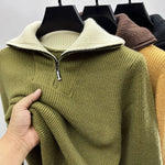 Men's Natural Wool Blend Fleece Jacket | Cozy Structured Layering Essential