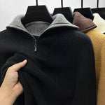 Men's Natural Wool Blend Fleece Jacket | Cozy Structured Layering Essential