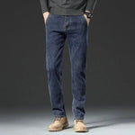 Men's Organic Cotton Blend Vintage-Inspired Jeans | Relaxed Fit with Flexible Comfort