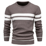 Men's Patchwork Pullover Sweater | Stylish Warm Autumn Essential