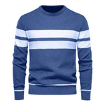 Men's Patchwork Pullover Sweater | Stylish Warm Autumn Essential