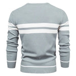 Men's Patchwork Pullover Sweater | Stylish Warm Autumn Essential