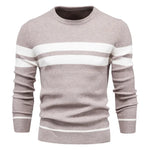 Men's Patchwork Pullover Sweater | Stylish Warm Autumn Essential