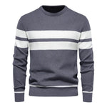 Men's Patchwork Pullover Sweater | Stylish Warm Autumn Essential