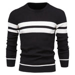 Men's Patchwork Pullover Sweater | Stylish Warm Autumn Essential