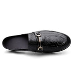 Men's Patent Leather Mules | Stylish Casual Summer Sandals | Breathable Open Back Design