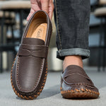 Men's Glossy Penny Loafers | Classic Casual Fit