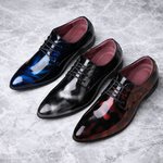 Men's Patent Leather Shoes | Structured Comfort Design