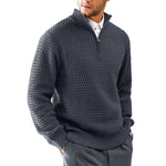 Men's Polyester Half-Zip Sweater | Classic Stylish Comfort Fit