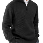 Men's Polyester Half-Zip Sweater | Classic Stylish Comfort Fit