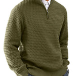 Men's Polyester Half-Zip Sweater | Classic Stylish Comfort Fit