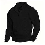Men's Polyester Jacquard Henley Shirt | Soft Breathable Everyday Essential