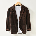 Men's Premium Corduroy Blazer Jacket | Timeless Relaxed Fit Design | Classic Smart-Casual Layering