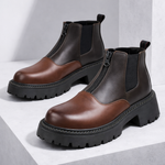 Men's Premium Leather Chelsea Boots | Structured Comfort Design