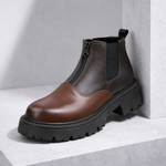 Men's Premium Leather Chelsea Boots | Structured Comfort Design