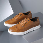 Men's Premium Leather Low-Top Sneakers | Refined All-Day Comfort Fit