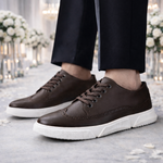 Men's Premium Leather Low-Top Sneakers | Refined All-Day Comfort Fit