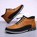 Men's Premium Leather Mid-Top Sneakers | Refined Everyday Comfort