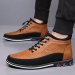 Men's Premium Leather Mid-Top Sneakers | Refined Everyday Comfort