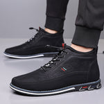 Men's Premium Leather Mid-Top Sneakers | Refined Everyday Comfort