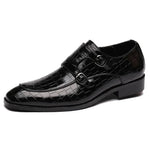 Men's Premium Leather Monk Strap Dress Shoes | All-Day Comfort Fit