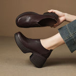 Women's Premium Leather Orthopedic Platform Shoes | All-Day Comfort Fit