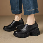 Celestine Leather Platform Shoes
