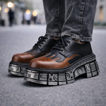 Men's Premium Leather Platform Boots | Rugged All-Day Comfort