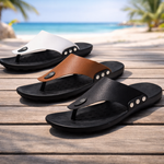 Men's Leather Strap Sandals | Easy Summer Fit