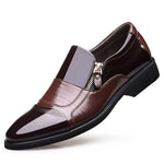 Men's Premium Leather Side-Zip Shoes | All-Day Comfort Fit