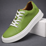 Men's Leather Lace-Up Sneakers | Refined Everyday Fit