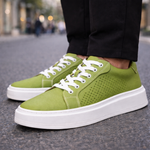 Men's Premium Leather Sneakers | All-Day Comfort Fit