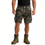 Men's Pure Cotton Camouflage Overalls Shorts | Relaxed All-Day Comfort Fit