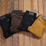 Men's Ribbed Corduroy Trousers | Timeless Structured Elegance
