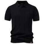 Men's Silk Stripe Polo Shirt | Breathable Casual Summer Top