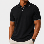 Men's Soft Cotton Blend Polo Shirt | Tailored Lightweight Comfort Fit