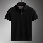 Men's Soft Cotton Long Sleeve Polo Shirt | Refined Breathable Everyday Essential