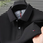 Men's Soft Cotton Long Sleeve Polo Shirt | Refined Breathable Everyday Essential