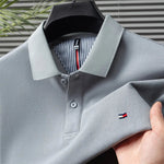 Men's Soft Cotton Long Sleeve Polo Shirt | Refined Breathable Everyday Essential