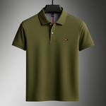 Men's Soft Cotton Long Sleeve Polo Shirt | Refined Breathable Everyday Essential