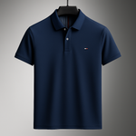 Men's Soft Cotton Long Sleeve Polo Shirt | Refined Breathable Everyday Essential